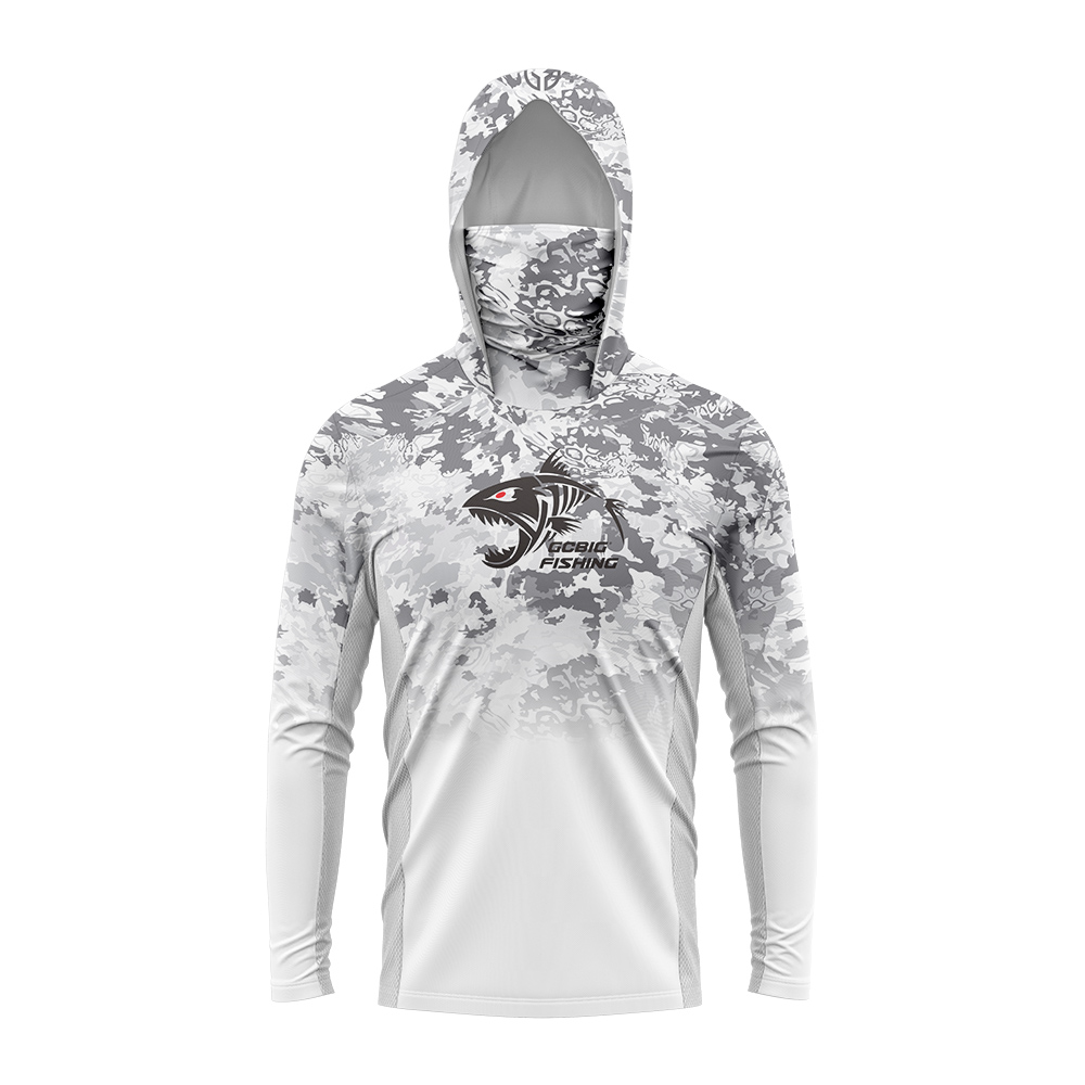 UPF50+ Hooded Fishing Shirt Bu - Fishing Hoodie review and price