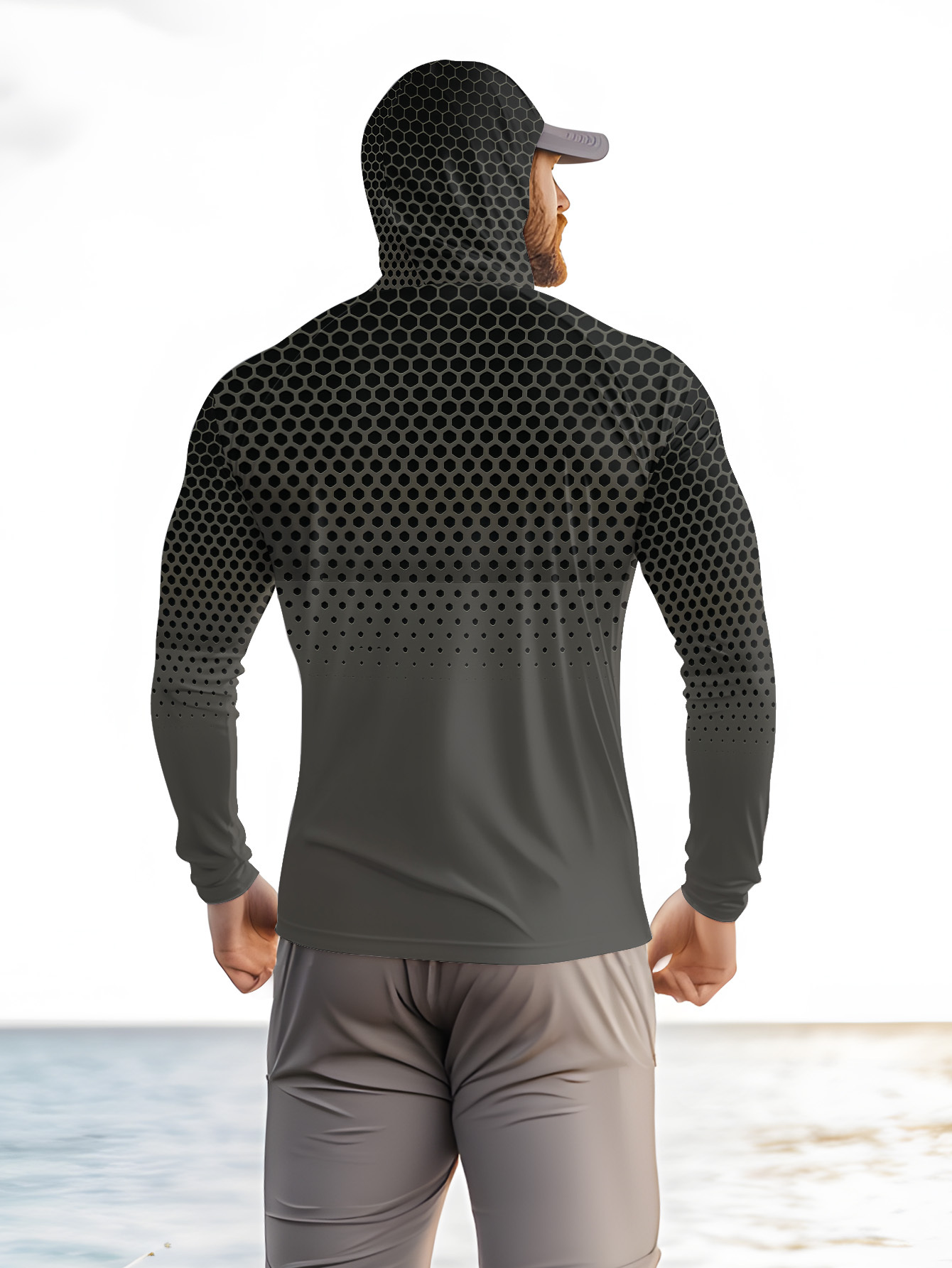 Men Summer UPF50+ Fishing Hood - Fishing Mask Sun Protection review and price